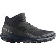 Salomon Outpulse Mid Gore-tex Bota masculina de escalada, Preto/ébano/gelo de baunilha, 41