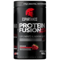 Whey Protein Fusion Isolate 900g - Espartanos,  Morango
