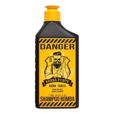 Shampoo Bomba Danger Barba E Cabelo 250ml Barba Forte