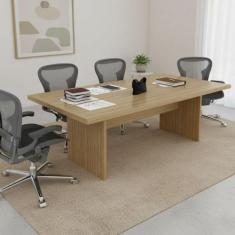 Mesa de Reunião Tecno Mobili - Amêndoa, Amêndoa