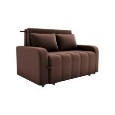 Sofá Cama 2 Lugares 138cm Amora New Cinza Matrix, Marrom