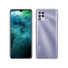 Smartphone Infinix Hot 11 128GB Prata 4G 4GB RAM 6,82” Câm. Tripla + Selfie 8MP