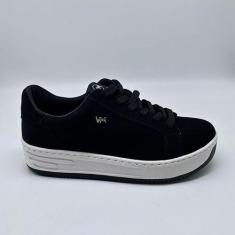 Tênis Feminino Via Marte Casual Sola Alta Conforto 065-001, Preto nobu