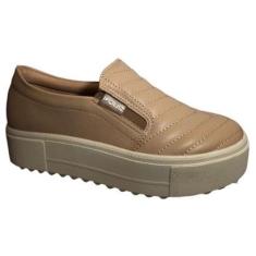 Tênis Quiz Slip-on Platform Liso Feminino-Feminino
