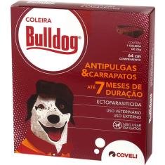 Coleira Anti Pulgas e Carrapatos Coveli Bulldog 7 para Cães - 64 cm