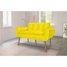 Namoradeira Decorativa Opala Suede - me, amarelo