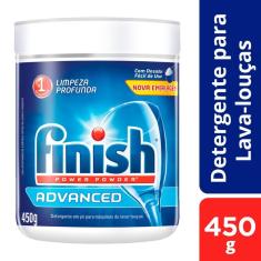 Detergente Pó Lavar Louças Finish Power Powder Advanced 450G