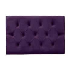 Cabeceira Painel Estofada Paris Solteiro Suede Roxo