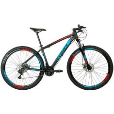 Bicicleta Aro 29 Rino Everest Color 24V Cambios Shimano  Freio Hidraulico  Suspensão C/ Trava-Unissex