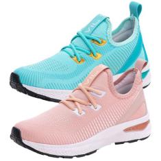 Combo 2 Pares Tênis Feminino Esportivo Academia Caminhada - VILI, Verd