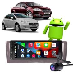 Central Multimídia Punto 2008-2012 1 Din Android-Auto Carplay - E-Carp