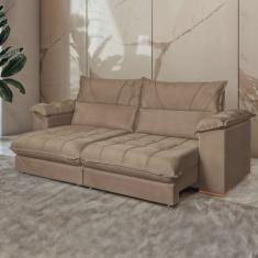 Sofá Retrátil e Reclinável 4 Lugares 290cm Italia