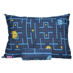 Jogo De Cama Solteiro Doce Vida Malha Misto Estampado Com Elastico 2 Pçs Pac Pac Marinho