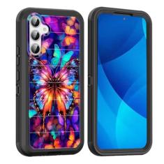 smauncucn Capa para Galaxy S24 Plus, proteção contra quedas de corpo inteiro à prova de choque à prova de poeira resistente 3 camadas militar resistente durável capa para Samsung Galaxy S24 Plus 6,7