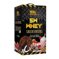 Whey Protein 5W 2Kg - MBD Nutrition, 2 Kg, Morango