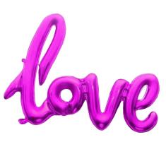 Balão Metalizado Love Pink - 40 Polegadas