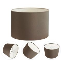 Cúpula Abajur e Luminária em Tecido Cilíndrica Vivare Cp-7018 Ø40x25cm - Bocal Nacional