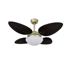 Ventilador De Teto 4 Pás Vr42 Pétalo Tabaco 127v Volare Volare 110v Ouro