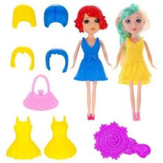 Boneca Abbie Troca Roupa Com Amiguinha - Art Brink