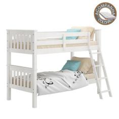 Beliche 721B Branco Lavado Piratini Com Colchão Ortobom - Piratini Móv