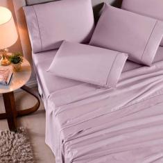 Jogo Lençol Casal 3 Peças 100% Algodão 200 Fios Toque Macio