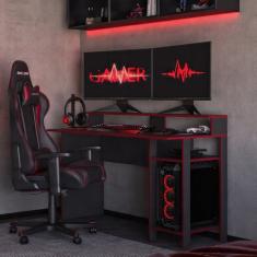Mesa Gamer Escrivaninha em Mdp 2334 Vulcano