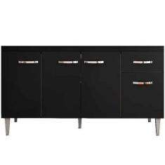 Balcão de Pia para Cozinha 150 cm Graziela 4 Portas 1 Gaveta