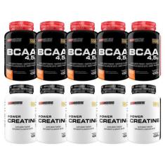 Kit 5X Power Creatina 100G+ 5X Bcaa 100G Tangerina - Bodybuilders