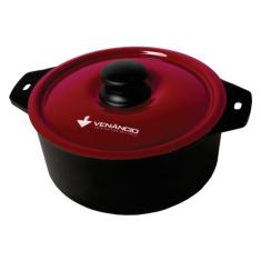 Panela de Ferro Fundido Tampa Bordô 320x156 Met. Venâncio