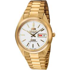 Relógio ORIENT masculino Automático dourado 469WC2F B1KX