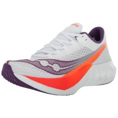 Saucony Tênis feminino Endorphin Pro 4, Branco/violeta, 37