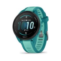 Smartwatch Relógio Garmin Forerunner 165 Music Turquesa/Azul WW com Mo
