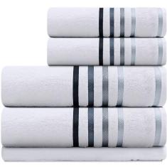 Jogo de toalhas Banhão Gigante Karsten Lumina 5 Peças - Fio Penteado -