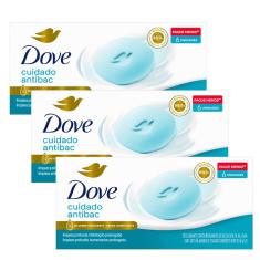 Kit 3 Packs Sabonete Dove Cuida e Protege 6 unidades