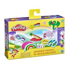 Kit Massinha Play-Doh Mundo Mágico dos Unicórnios - Hasbro com Acessór