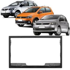 Moldura 2 Din Fox Crossfox Spacefox 2011 à 2013 Preta Painel Central M