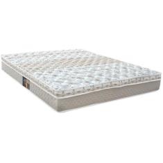 Colchão Casal Mola Class Pocket Euro 138x188x25cm Branco/Bege - Castor