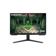 Monitor Gamer Samsung Odyssey G40 25&quot; FHD, Tela Plana, 240Hz, 1ms, HDMI, FreeSync Premium, G-Sync