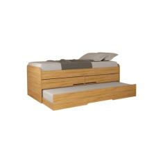 Cama Bibox de Solteiro com Auxiliar e 2 Gavetas Juliette - Robel Móvei