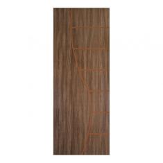 Kit Com 4 Folhas De Porta Madeira Decorada 210x90cm Espessura 3,5cm Cantareira Mgm Carvalho Quebec