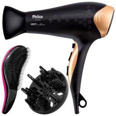 Secador De Cabelo Philco Profissional 2200w Ions Ar Quente Frio Stilus