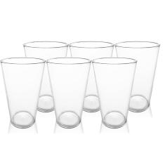 Jogo de Copo Acrilico PS para Suco 6 peças - KrystalON Copos