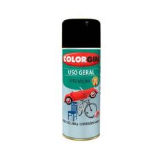 Tinta Spray Colorgin Uso Geral 400 Preto Fosco