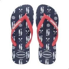Chinelo Havaianas  Masculino Top Nautical Azul marinho