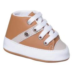Tenis Sapatinho Bebe com Cadarço Meninos e Meninas - Baby Soffete, Ámb