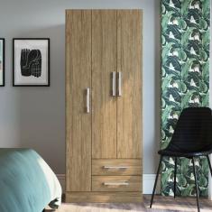 Guarda-roupa Solteiro 3 Portas 2 Gavetas Wood