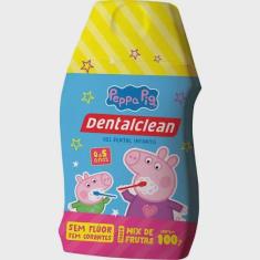 Gel Dental Infantil sem Fluor mix de Frutas Peppa pig Dentalclean 100G