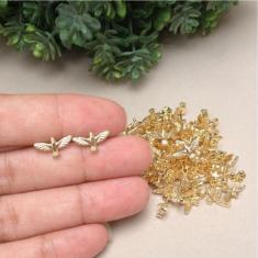 Brinco Pomba Espirito Santo Banhado A Ouro