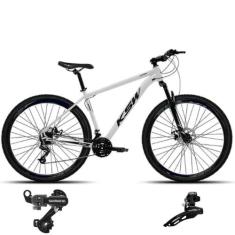 Bicicleta Aro 29 Mtb Ksw Xlt 21v Aluminio Cambios Shimano Suspençao 80