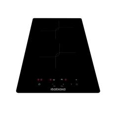 Cooktop de Indução Itatiaia Midi 2 Bocas Vidro Temperado com Timer e Painel Touch Preto 220V